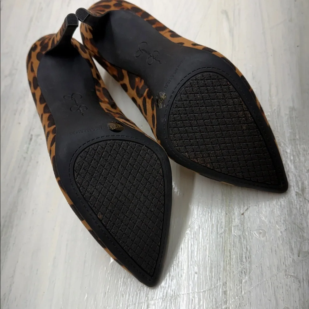 Jessica Simpson Leopard Print Stiletto Heels Sz 7M - Picture 8 of 10